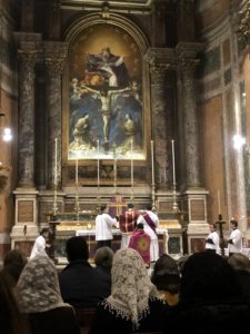 Funzione delle Ceneri alla Ss.ma Trinità dei Pellegrini a Roma il 14 febbraio 2018 1